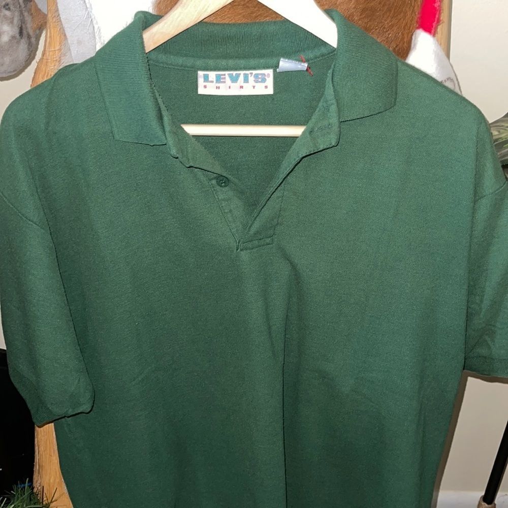 RARE Vintage 1970s Green Levi’s Polo